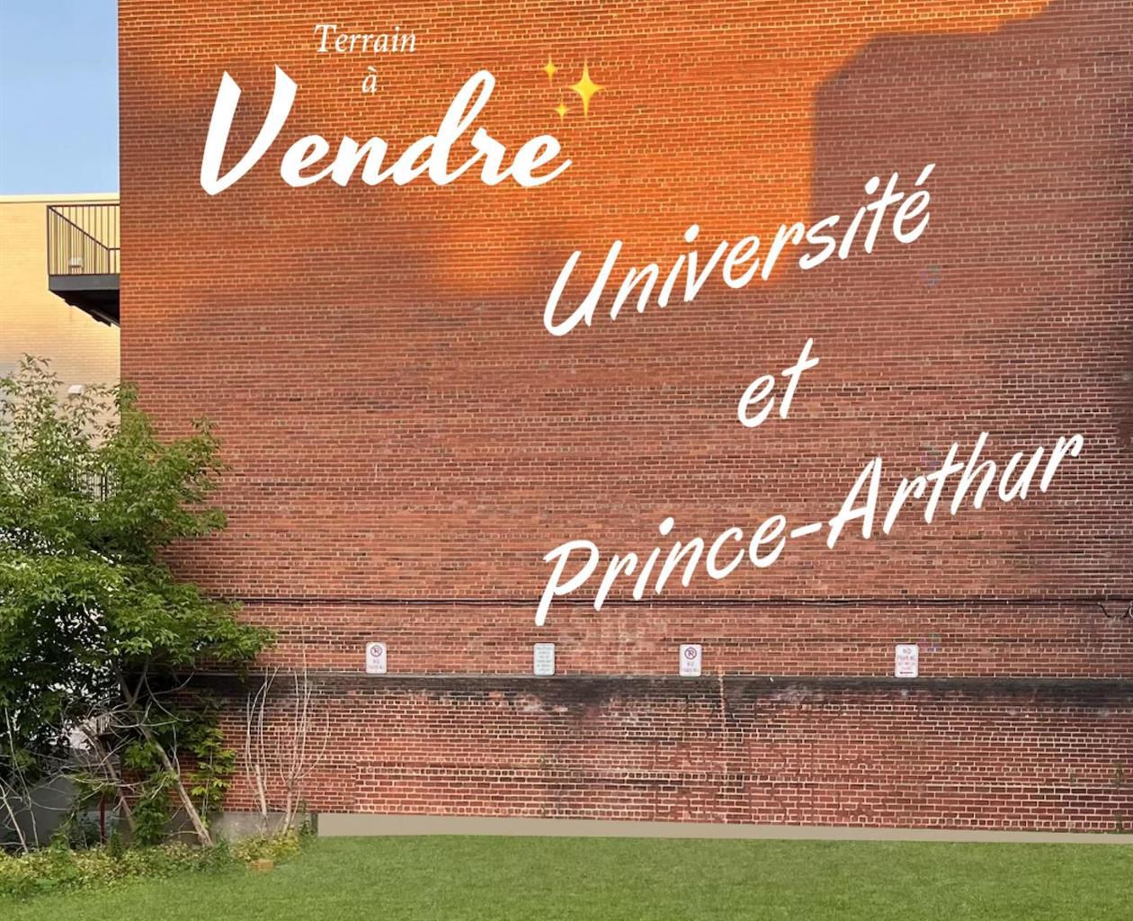 Terrain à vendre - Rue Prince-Arthur Ouest, Le Plateau-Mont-Royal